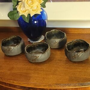 Textured Gray Ceramic Piece